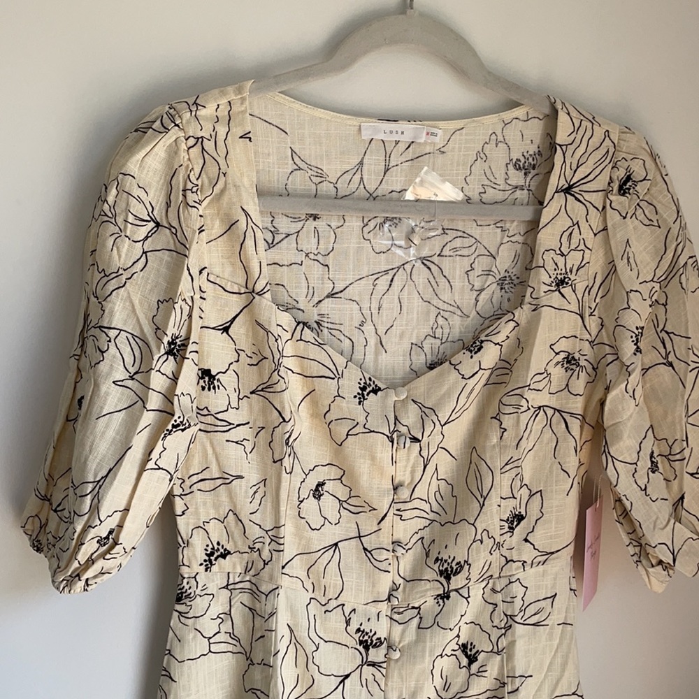The Olivia Puff Sleeve Mini Dress - Picture 3 of 4